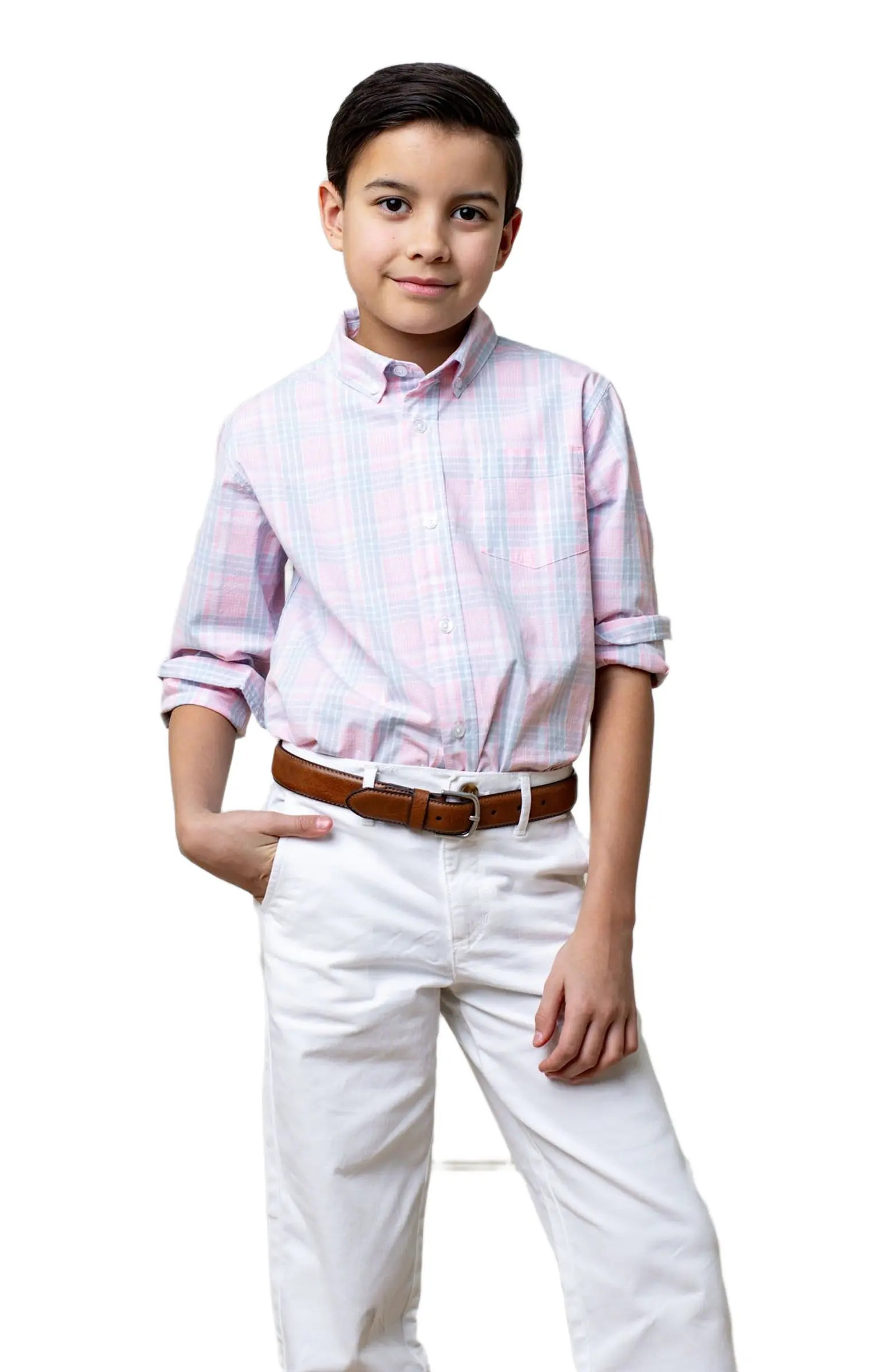 Boys' Organic Stretch Poplin Shirt, Kids | Nordstrom