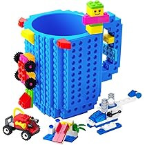 BOMENNE Build-on Brick Mug,Novelty Creative DIY building Blocks Puzzle Cups with 3 packs of Block... | Amazon (US)
