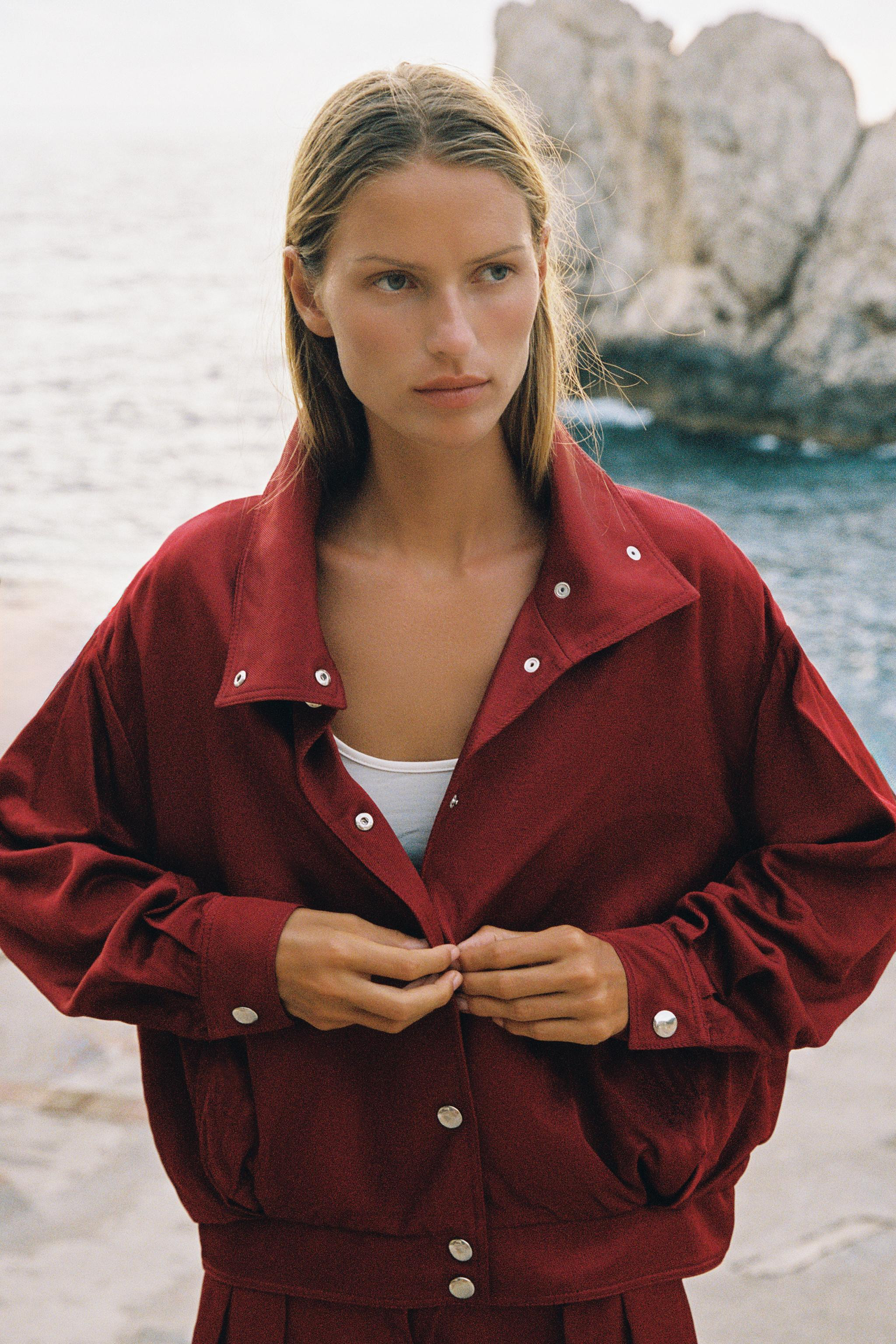STAND-UP COLLAR BOMBER JACKET | Zara US