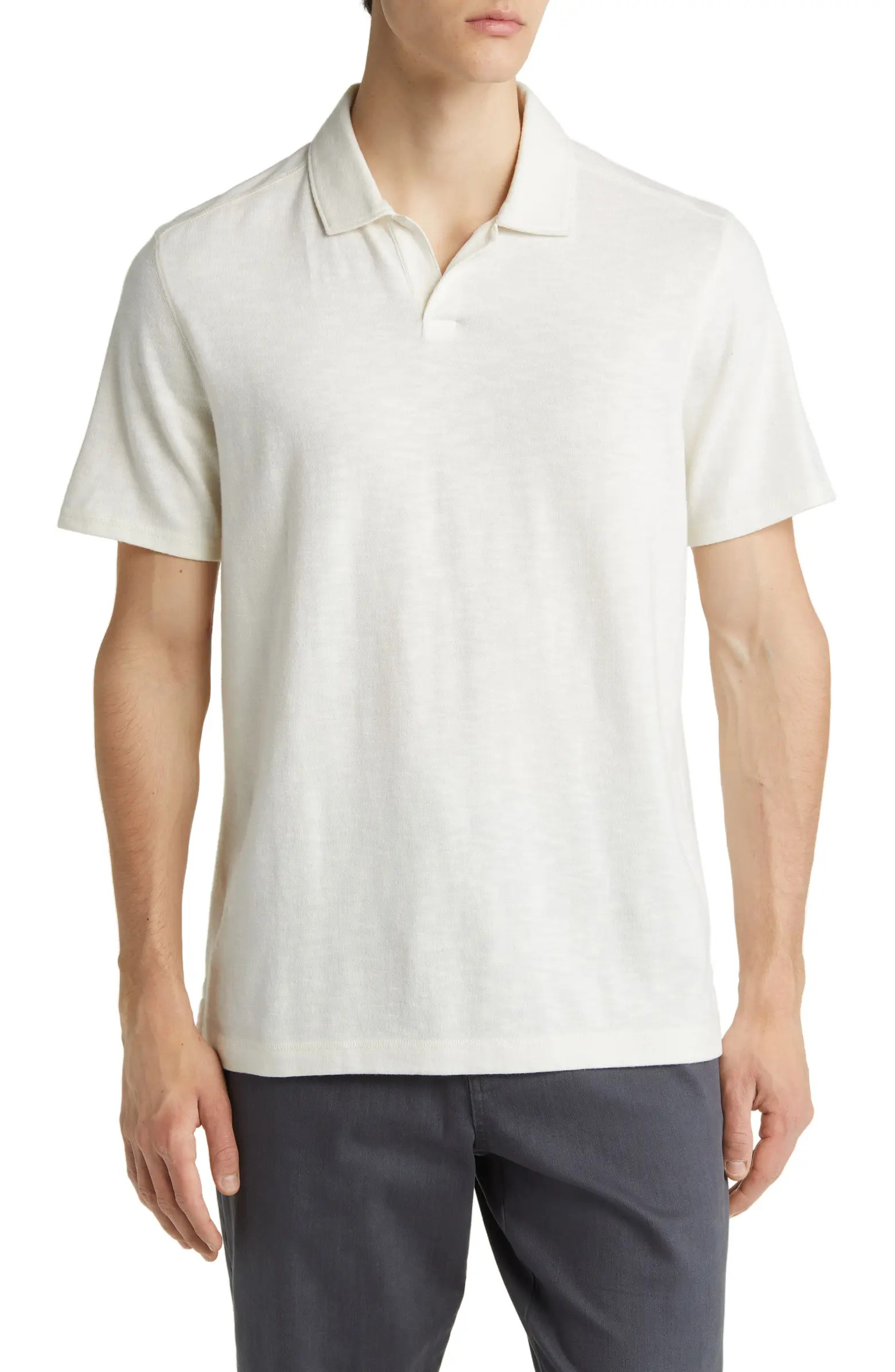 Treasure & Bond Johnny Collar Slub Jersey Polo | Nordstrom | Nordstrom