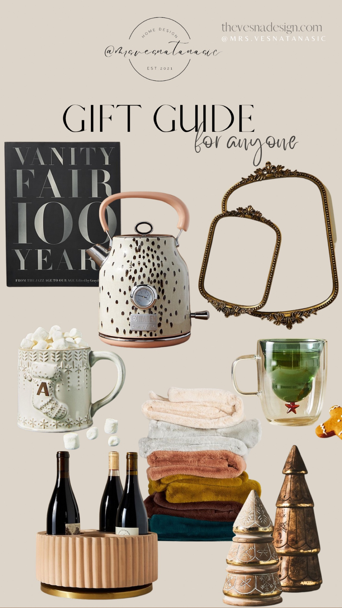 GIFT GUIDE for friend, co-worker, sister, sister-in-law, mom, and anyone you can think of! Happy gifting!

Gift guide for her, gift guide for mom, gift guide for sister, gift guide for you, gift guide, christmas, holiday, style tip, anthropologie, tea kettle, coffee book, primrose tray, blanket, mug, coffee, vanity fair, anthro, 

#LTKstyletip #LTKHoliday #LTKSeasonal