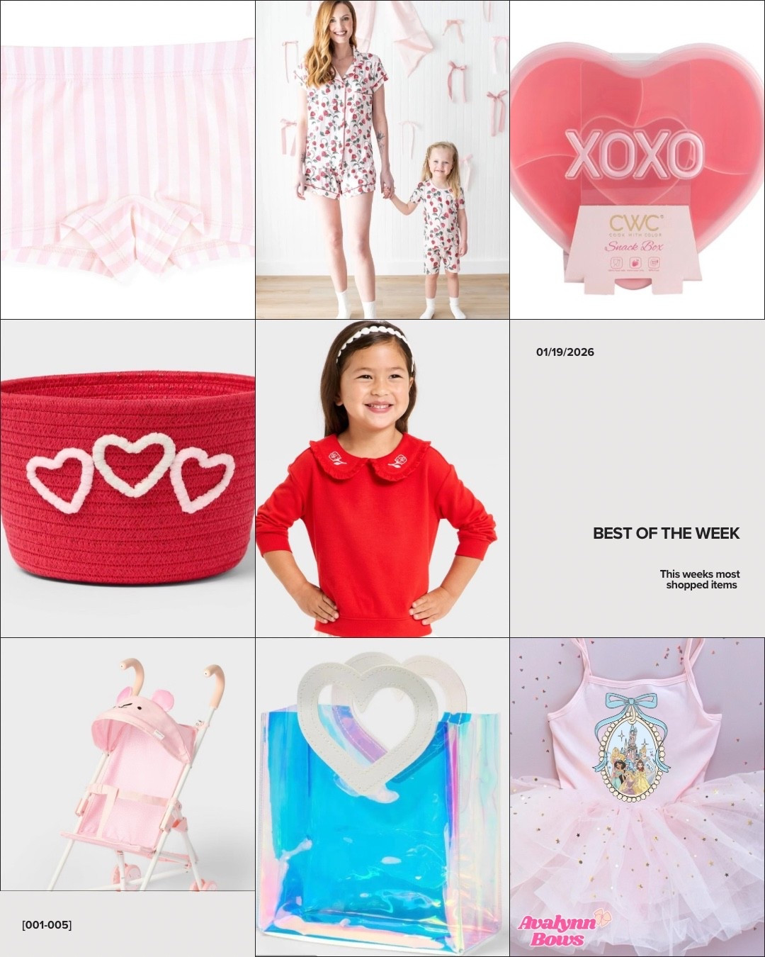 This weeks tending products 

Valentine’s Day// baby girl// toddler girl// Disney family// Disney kid// Disney bay// baby first Valentine’s Day // Valentine’s Day baskets// matching mommy and me 

#LTKKids #LTKBaby #LTKmomlife
