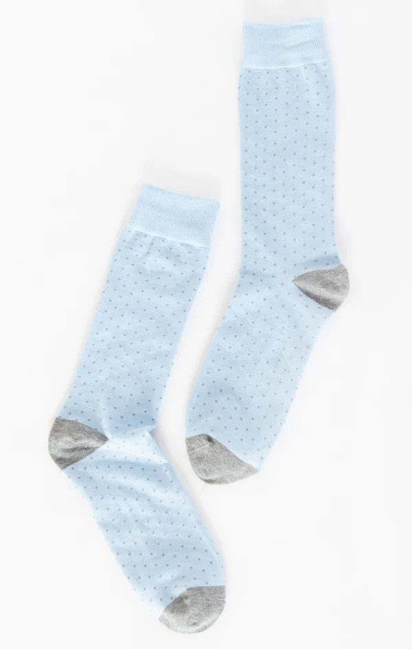Owen Sock ~ Steel Blue Dots | Show Me Your Mumu