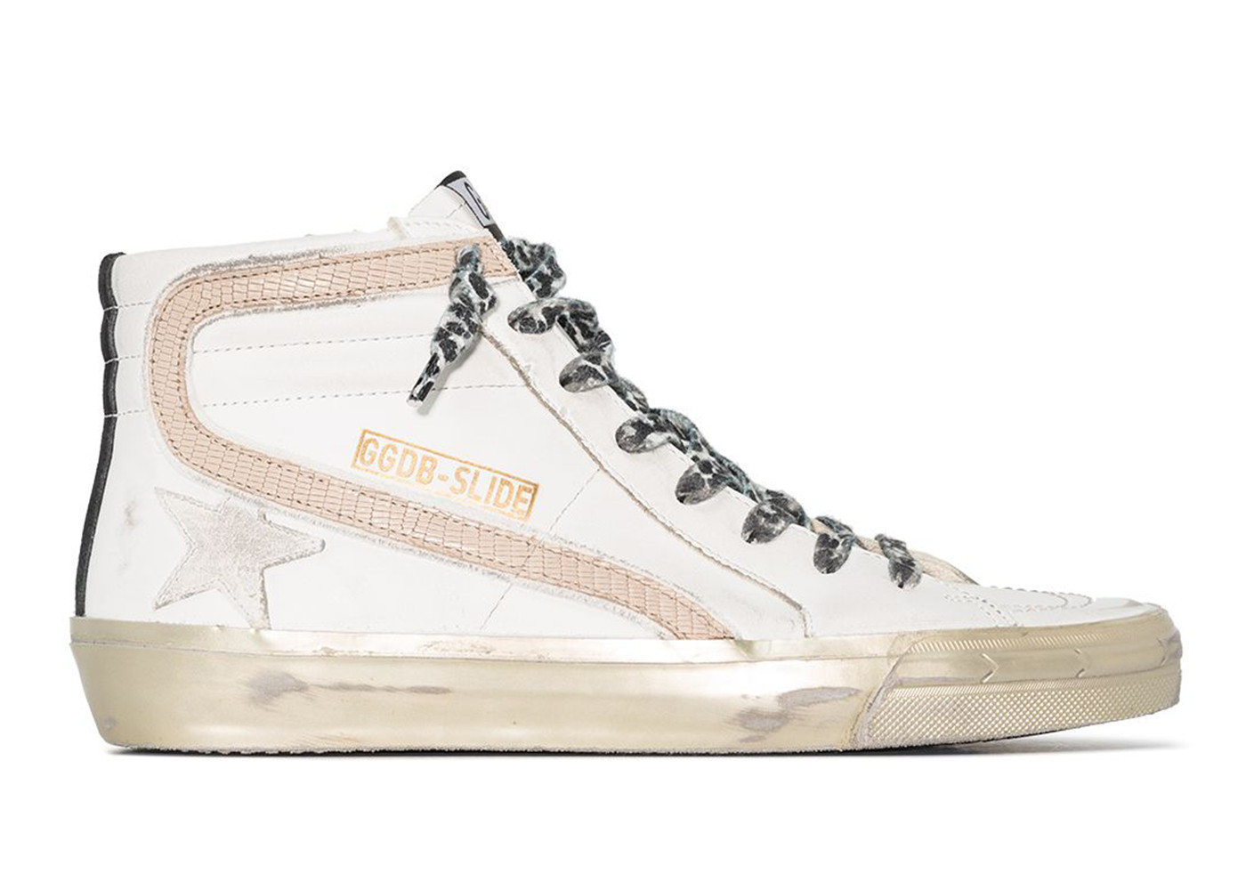 Golden Goose Slide (Women's) Sneakers in White/Black/Taupe | StockX