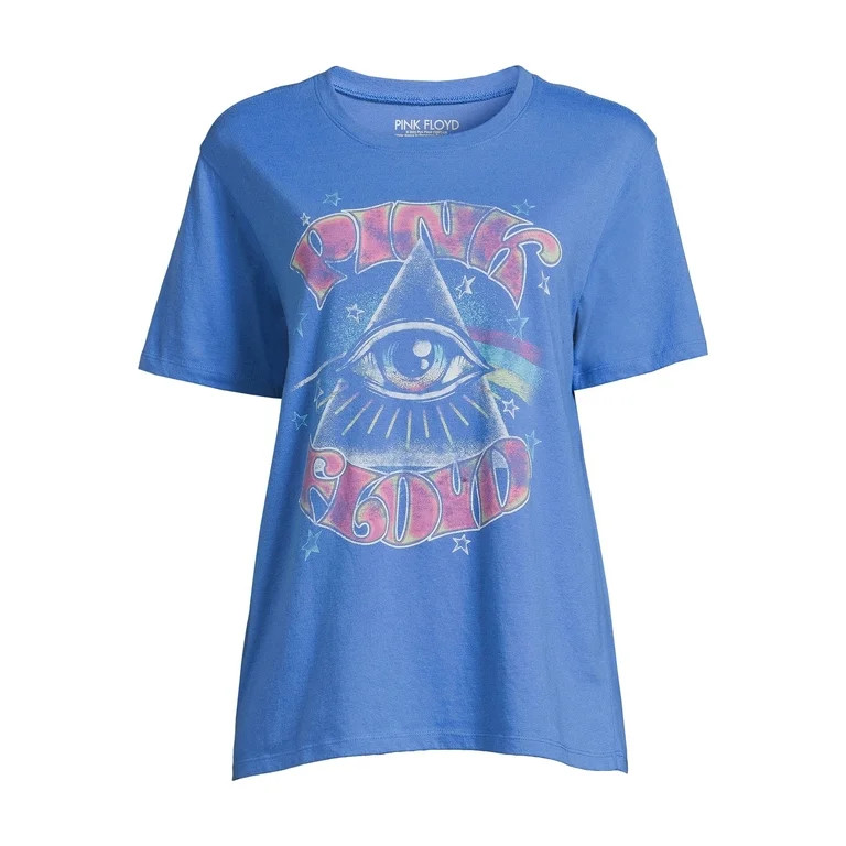 Time and Tru Women’s Pink Floyd Graphic Band T-Shirt | Walmart (US)