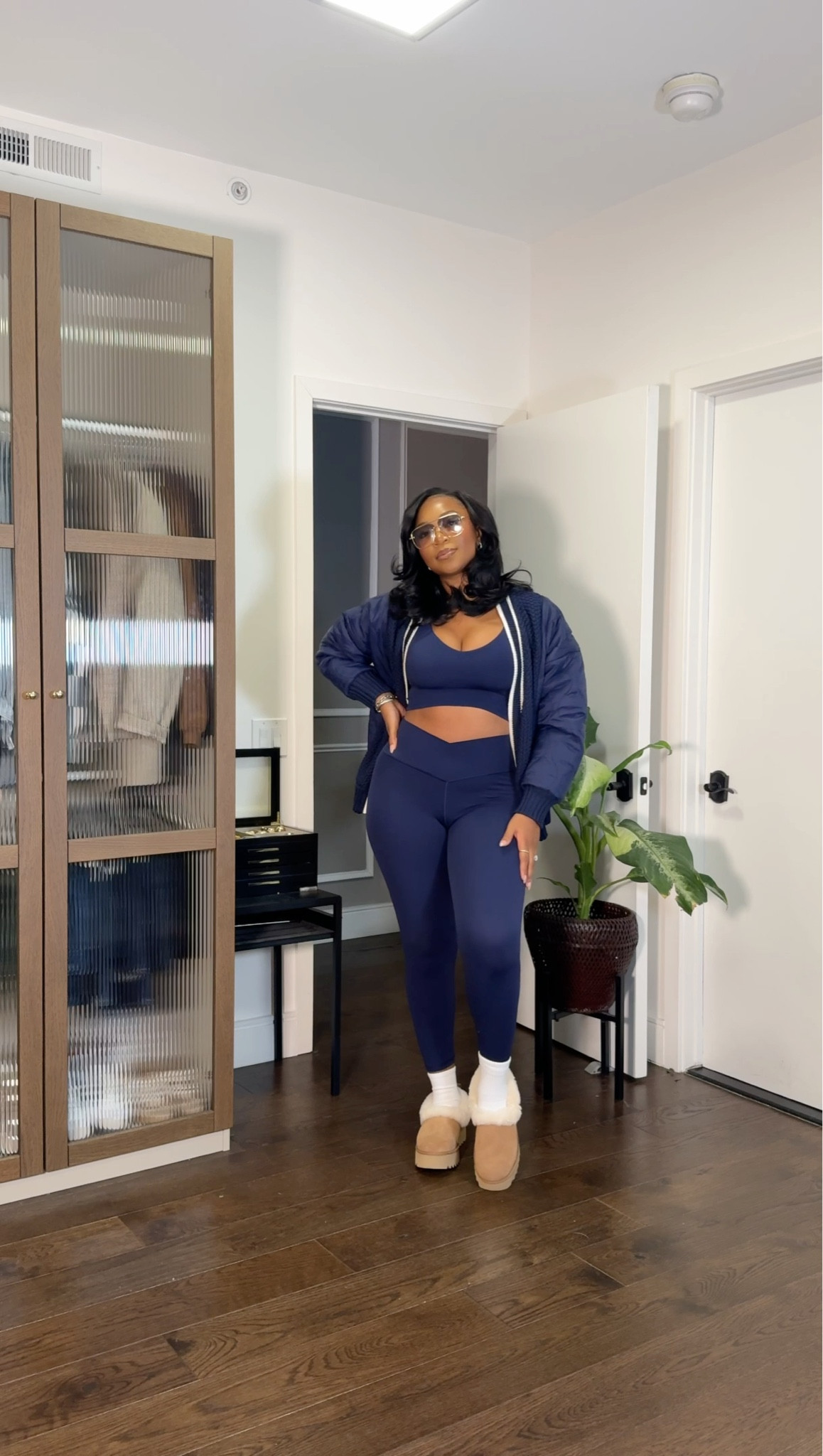 Love this workout outfit!! 😍✨ I am 5’9 | 200 lbs wearing a medium top and large bottom and large in the jacket!!! I got the jacket in person but also linked many other options in case it’s sold out! So cute!!!

#LTKfitness #LTKmidsize #LTKfindsunder100