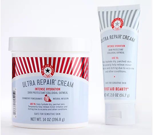 First Aid Beauty Ultra Repair Cream Hydrating Moisturizer Set - QVC.com | QVC