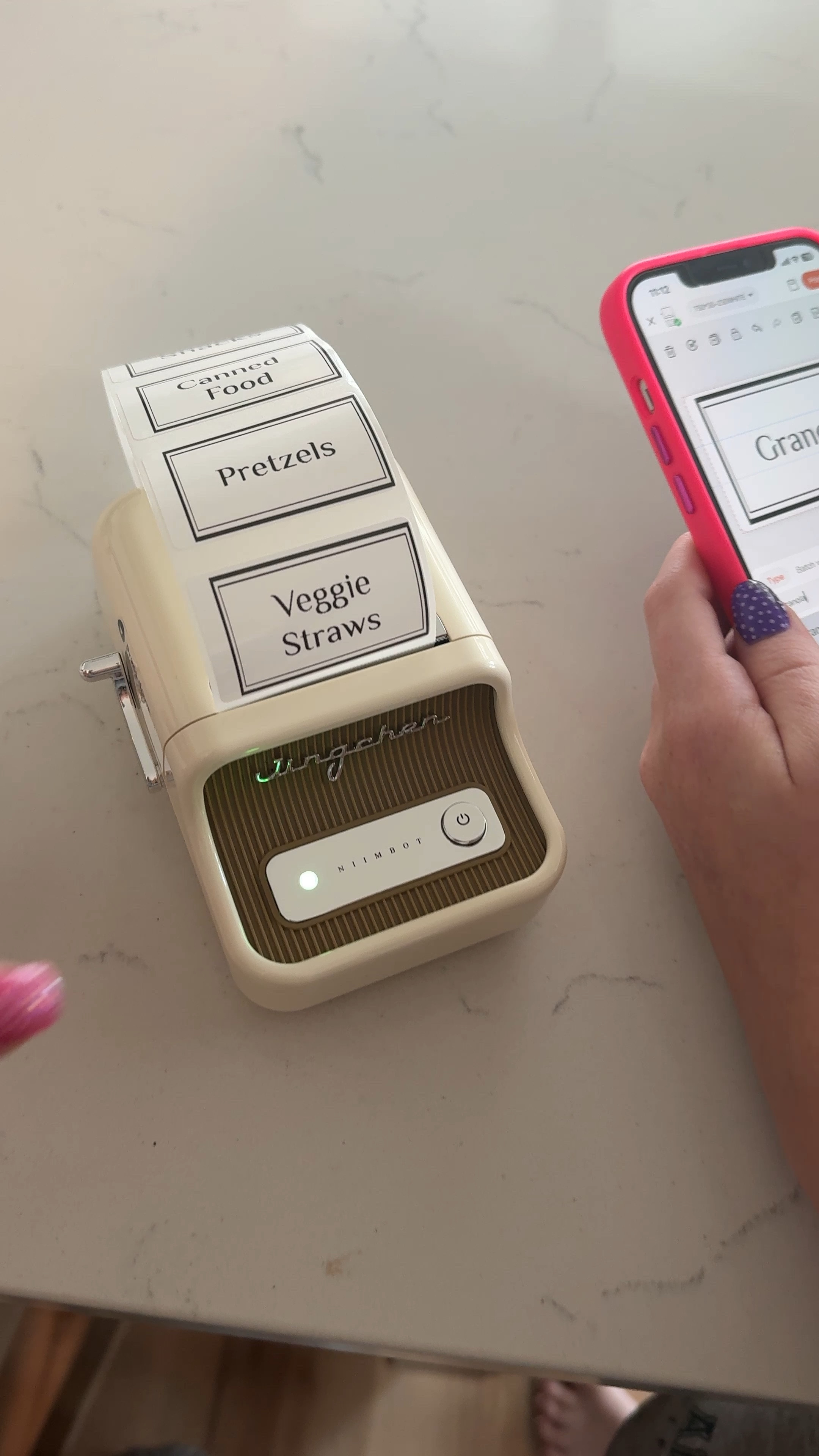 Label maker. Fully customizable labels through an app and has Bluetooth printing 

#LTKHome #LTKVideo #LTKFindsUnder50
