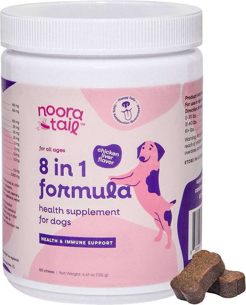 8-in-1 Dog Multivitamin Health Supplement for Joint, Muscle, Cardiovascular, Skin, Gut & Immune S... | Amazon (US)
