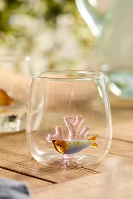 Fish Icon Glass, Sardine | Anthropologie (US)