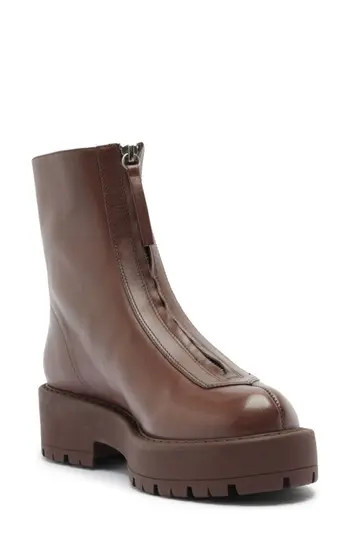 Schutz Farrah Moto Boot in Root Brown at Nordstrom Rack, Size 8.5 | Nordstrom Rack