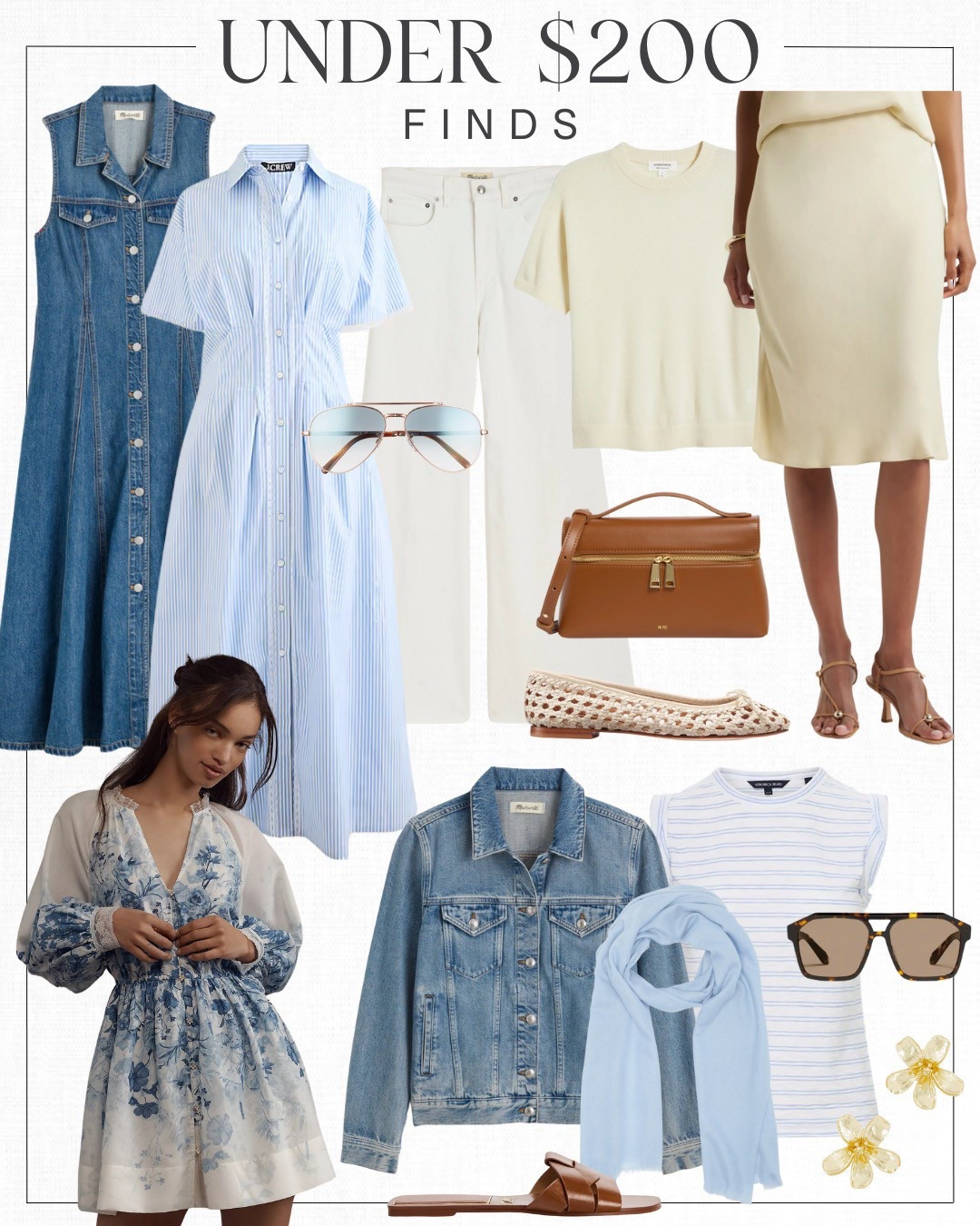 Favorites under $200 is back! So many pretty pieces in shades of yellow and blue. Plus the cutest caramel accessories to elevate your outfit

#LTKFindsUnder100 #LTKFindsUnder50 #LTKGiftGuide