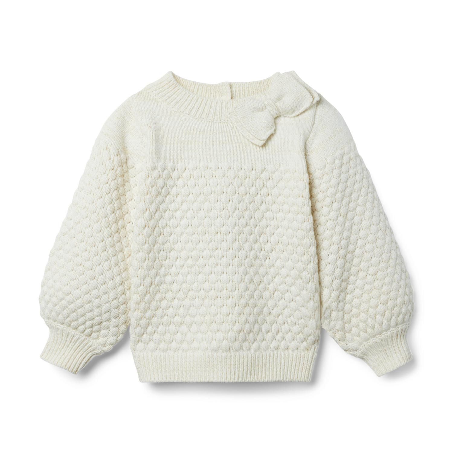 Textured Bow Collar Sweater | Janie and Jack
