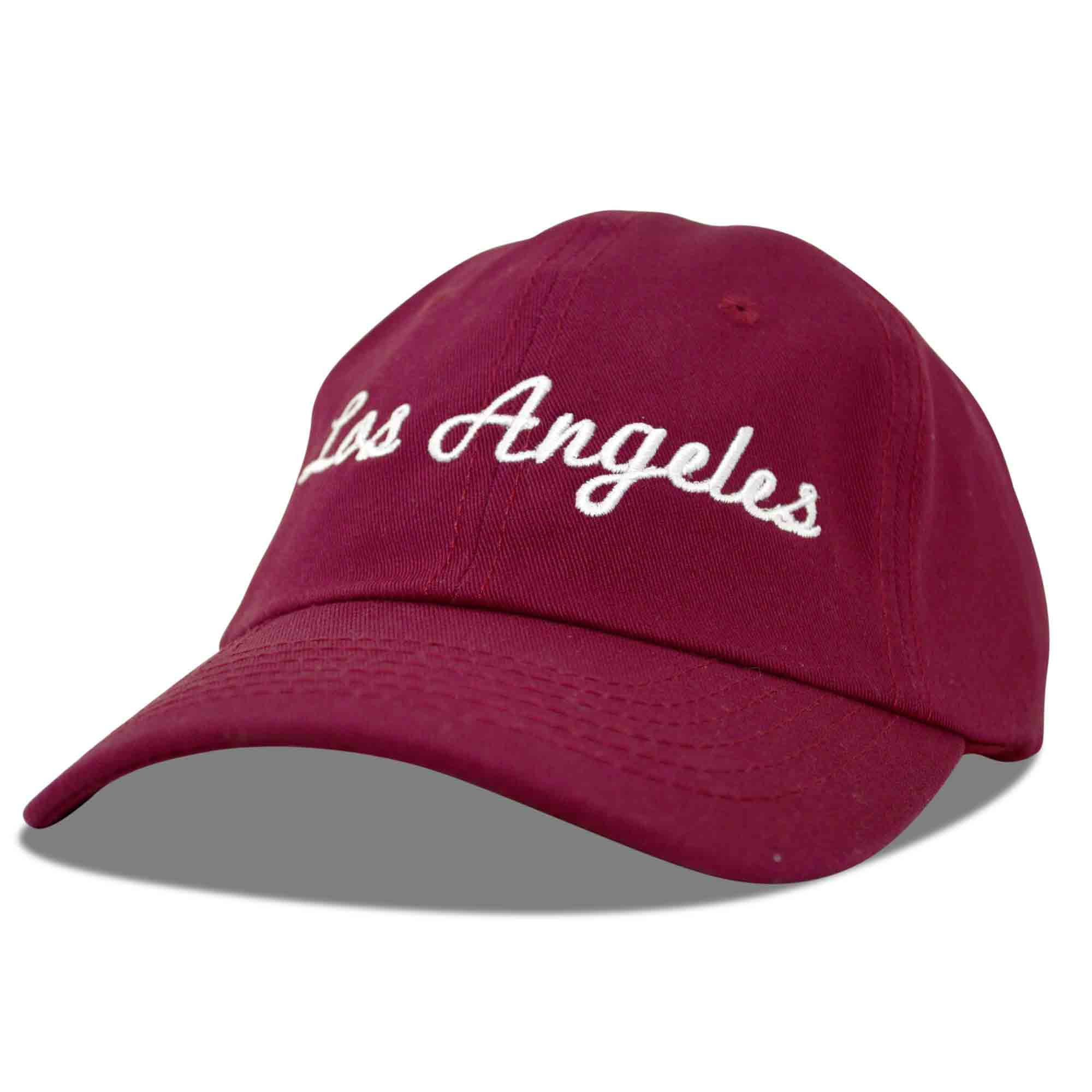 DALIX Los Angeles Baseball Cap Mens Womens Hats LA in Maroon | Walmart (US)