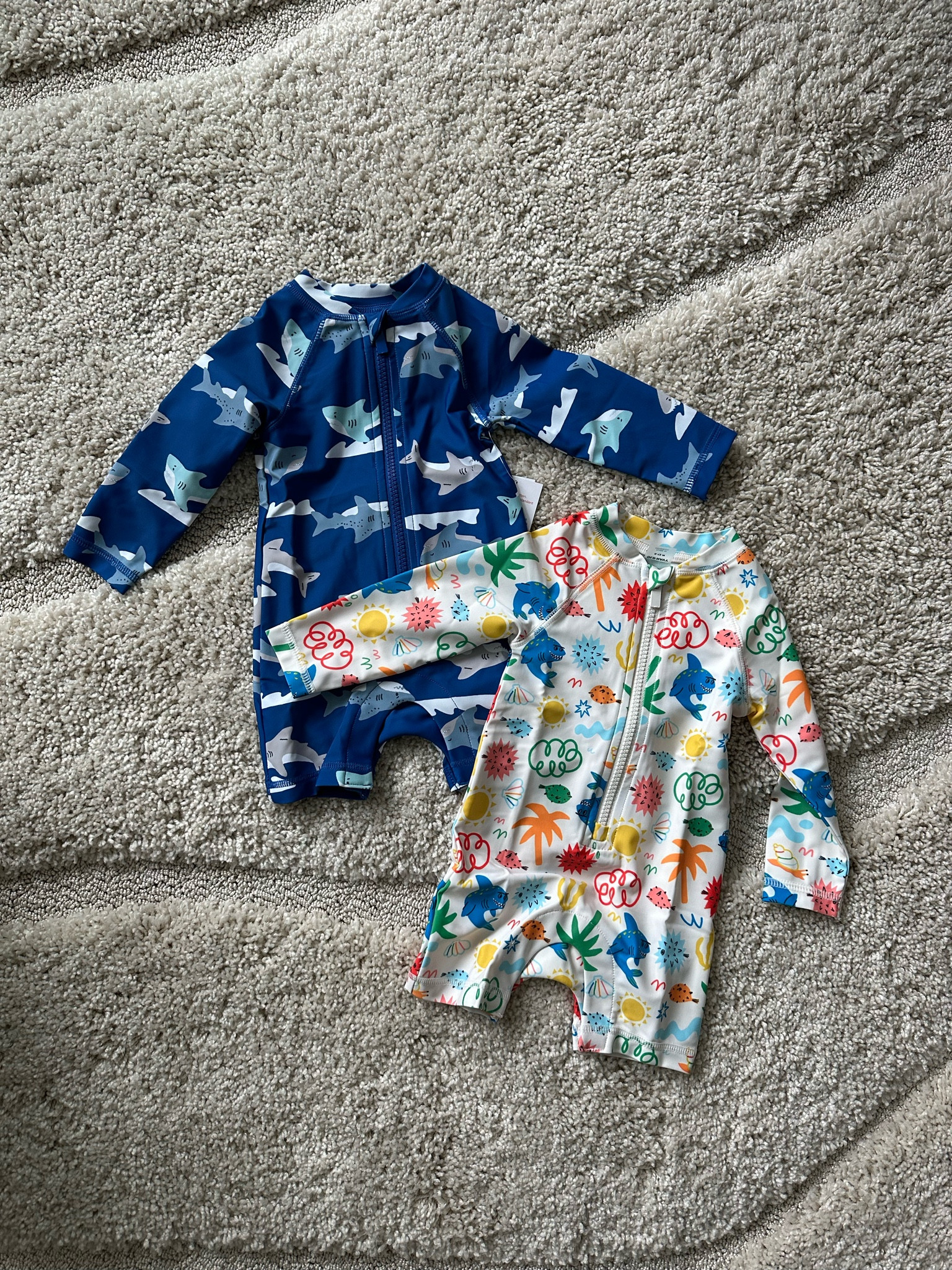 Baby’s first swimsuits! I got these because they had a UPF of 50+ and he can be protected from the elements on his first trip to the ocean 🥹 🌊 ☀️

#LTKkids #LTKswim #LTKbaby