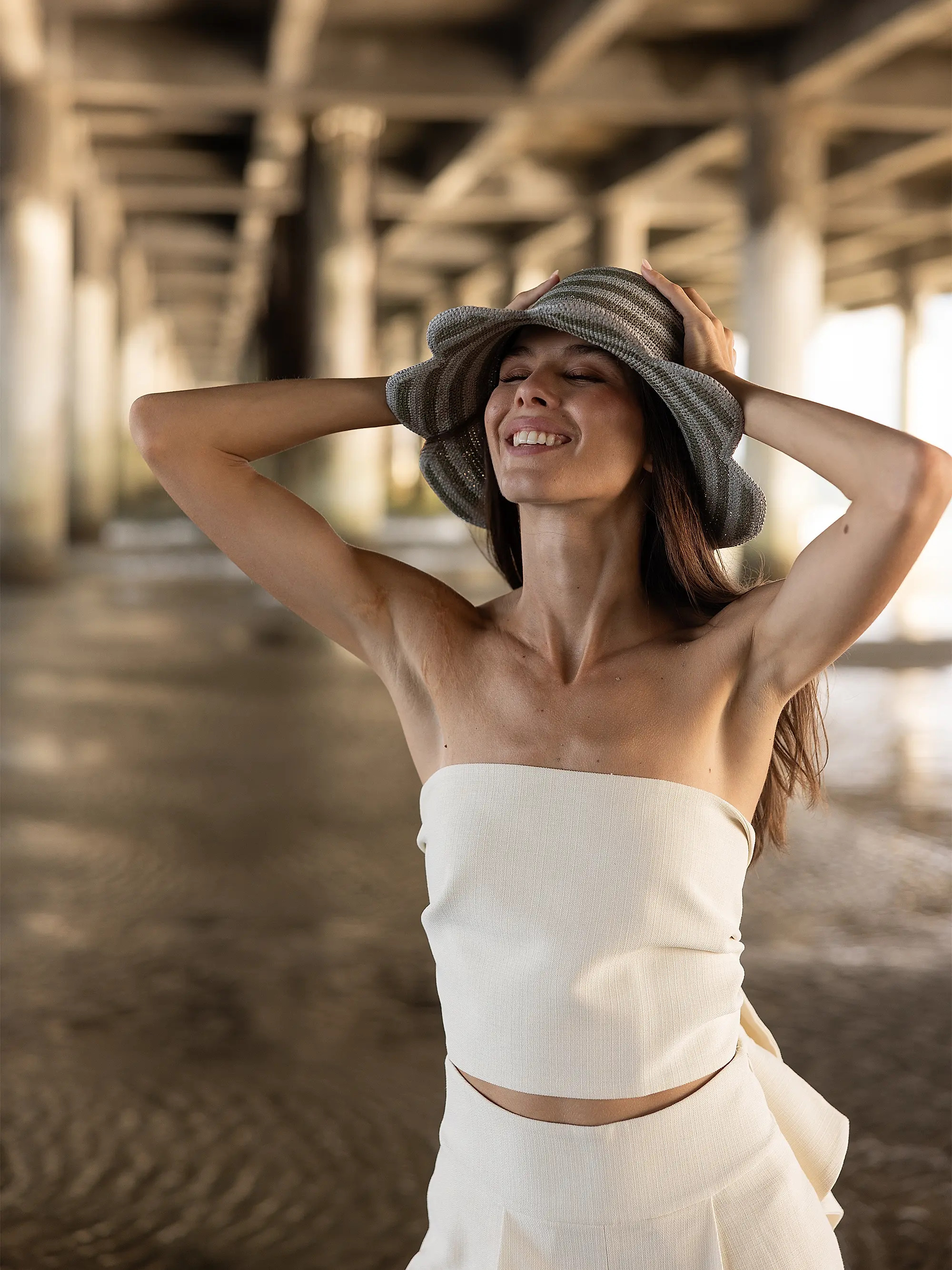 Freya Scalloped Crotchet Bucket Hat | Saks Fifth Avenue | Saks Fifth Avenue