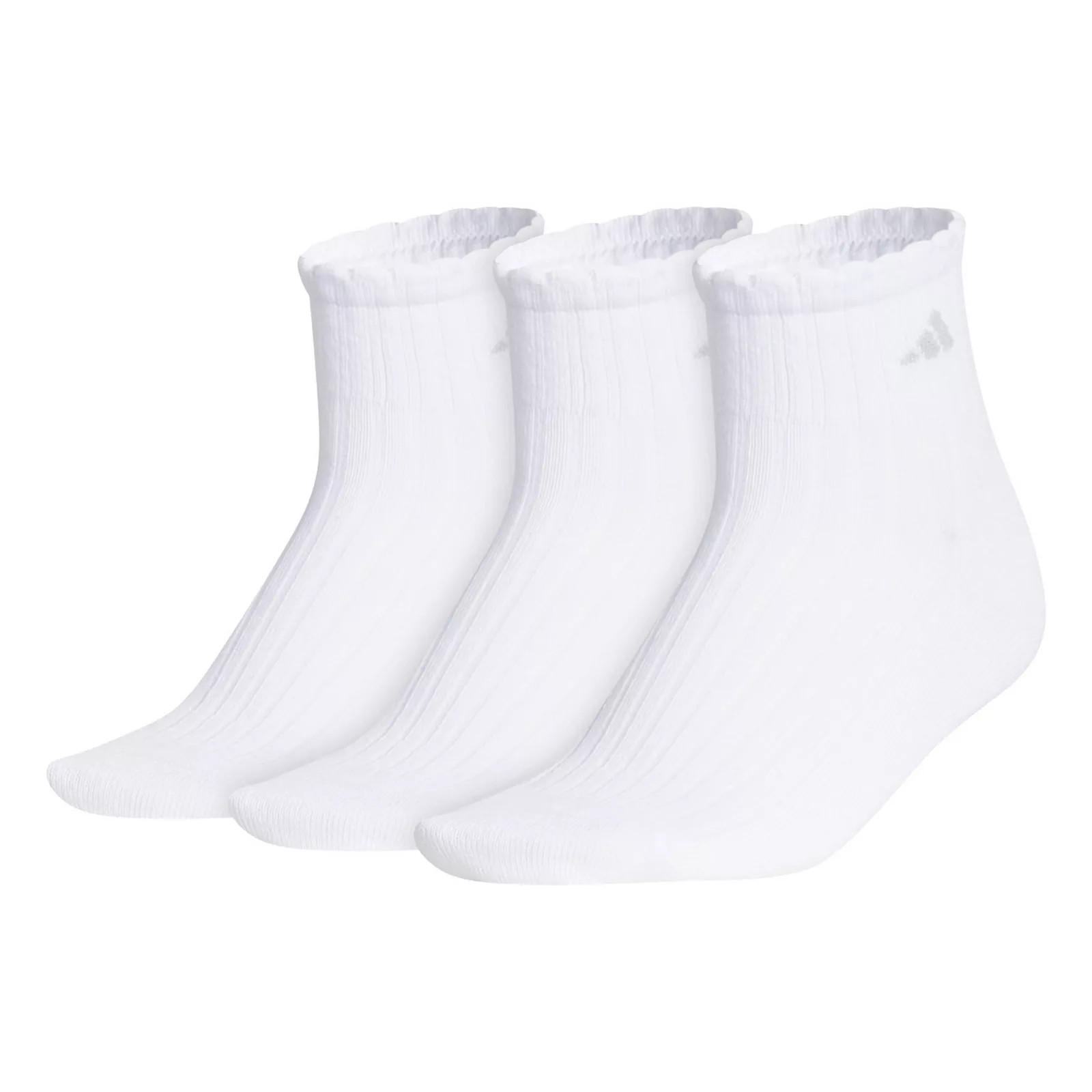 Women's adidas 3-Pack Quarter Socks, Size: 5-10, White | Kohl's