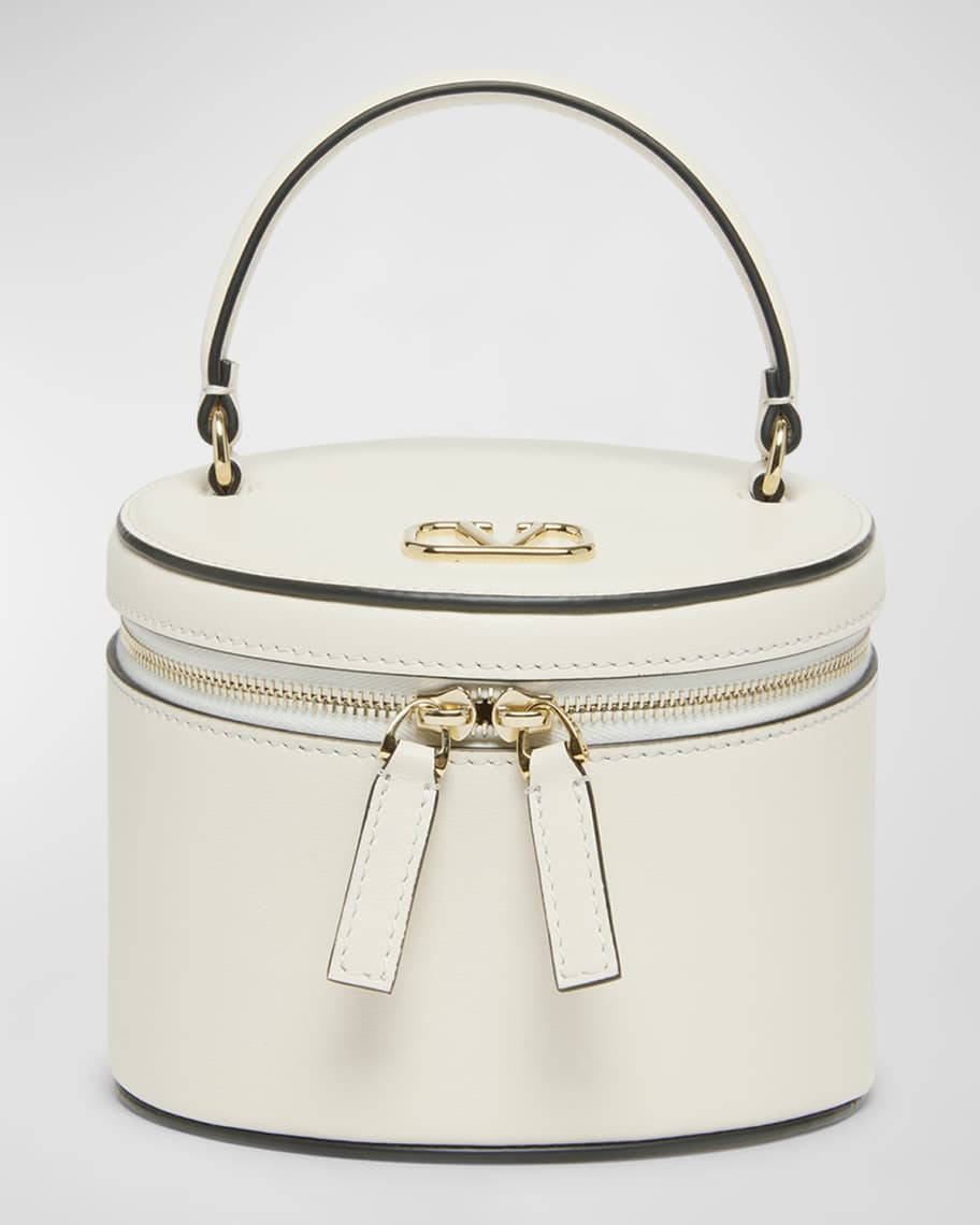 Valentino Garavani VLOGO Leather Jewelry Box | Neiman Marcus