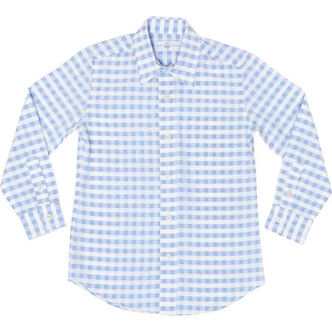 Bennett Button Down, Brookhaven Blue Gingham | Maisonette