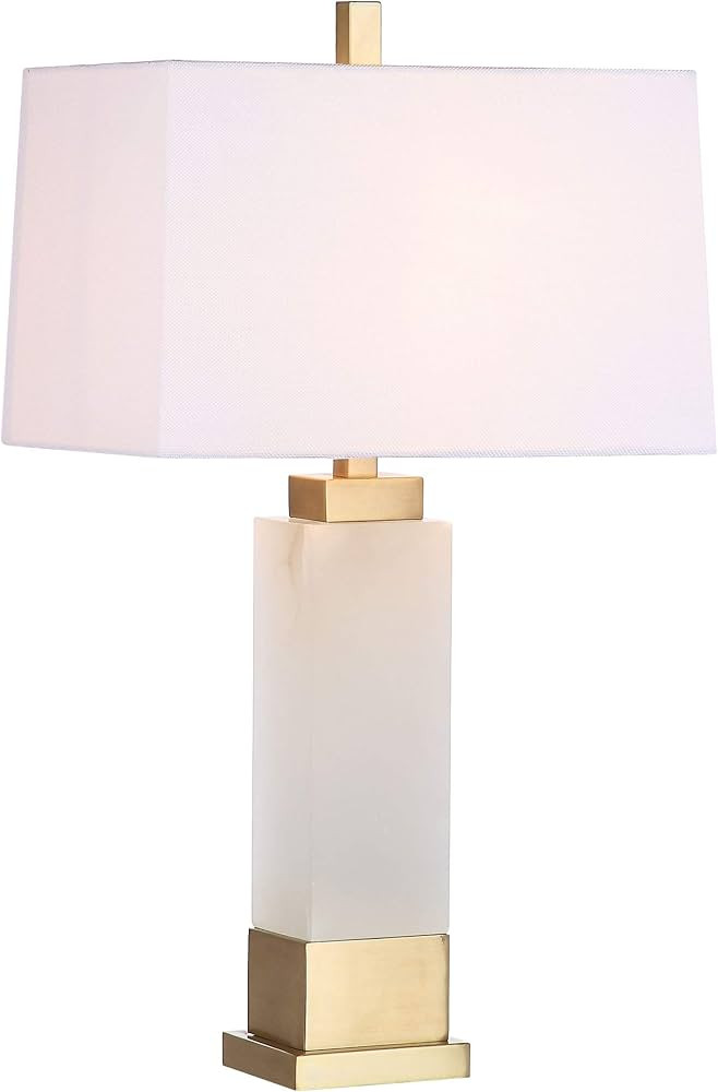 SAFAVIEH Lighting Collection Rozella Alabaster White/ Gold 30-inch Bedroom Living Room Home Offic... | Amazon (US)