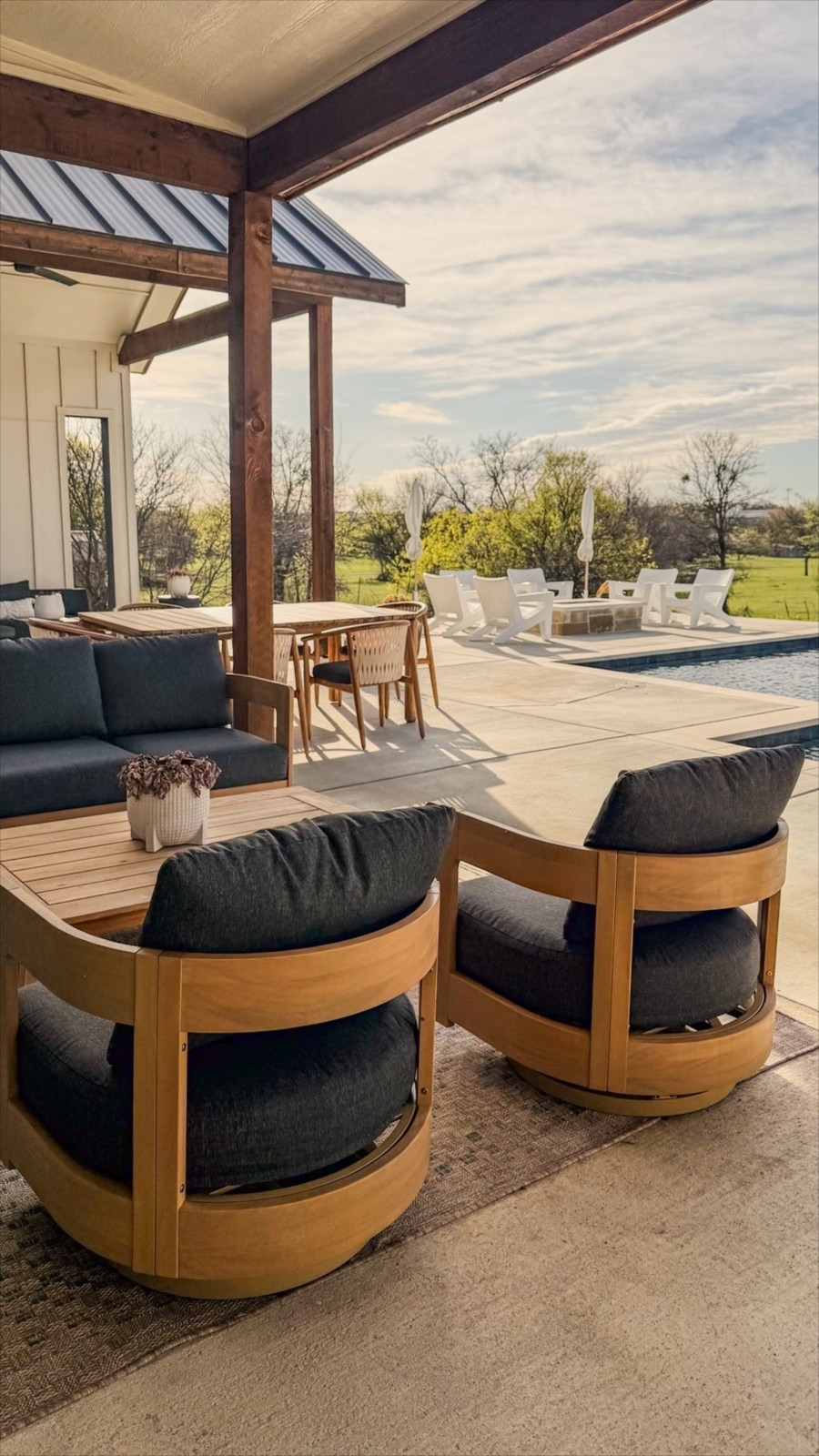 This patio setup is where we’re spending all our time lately.