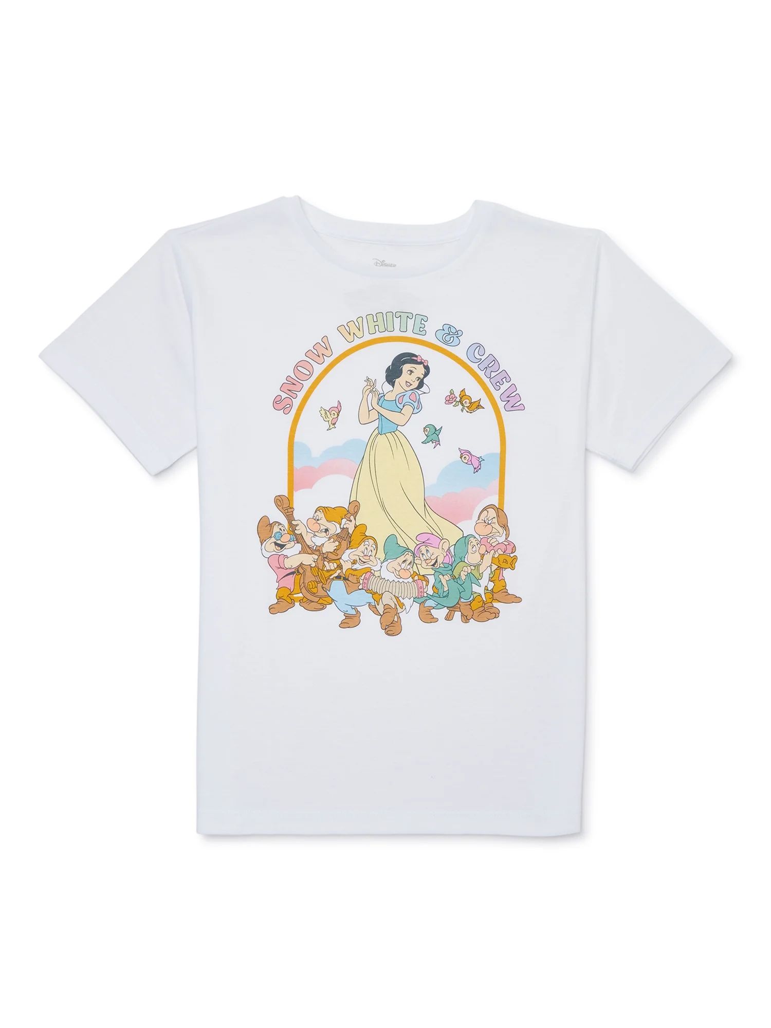 Disney Girls Snow White, Crew Neck, Short Sleeve, Graphic T-Shirt, Sizes 4-16 | Walmart (US)