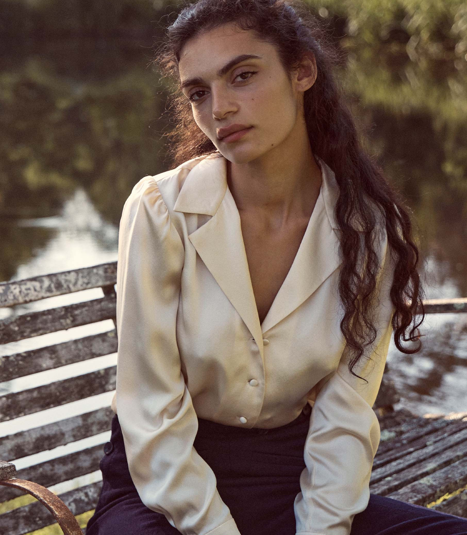 Juliana Top - Mother Of Pearl | DÔEN | DOEN