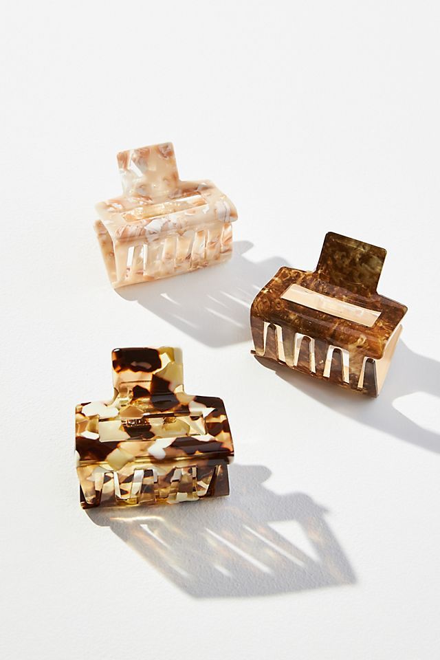 Square Claw Hair Clip Set | Anthropologie (US)