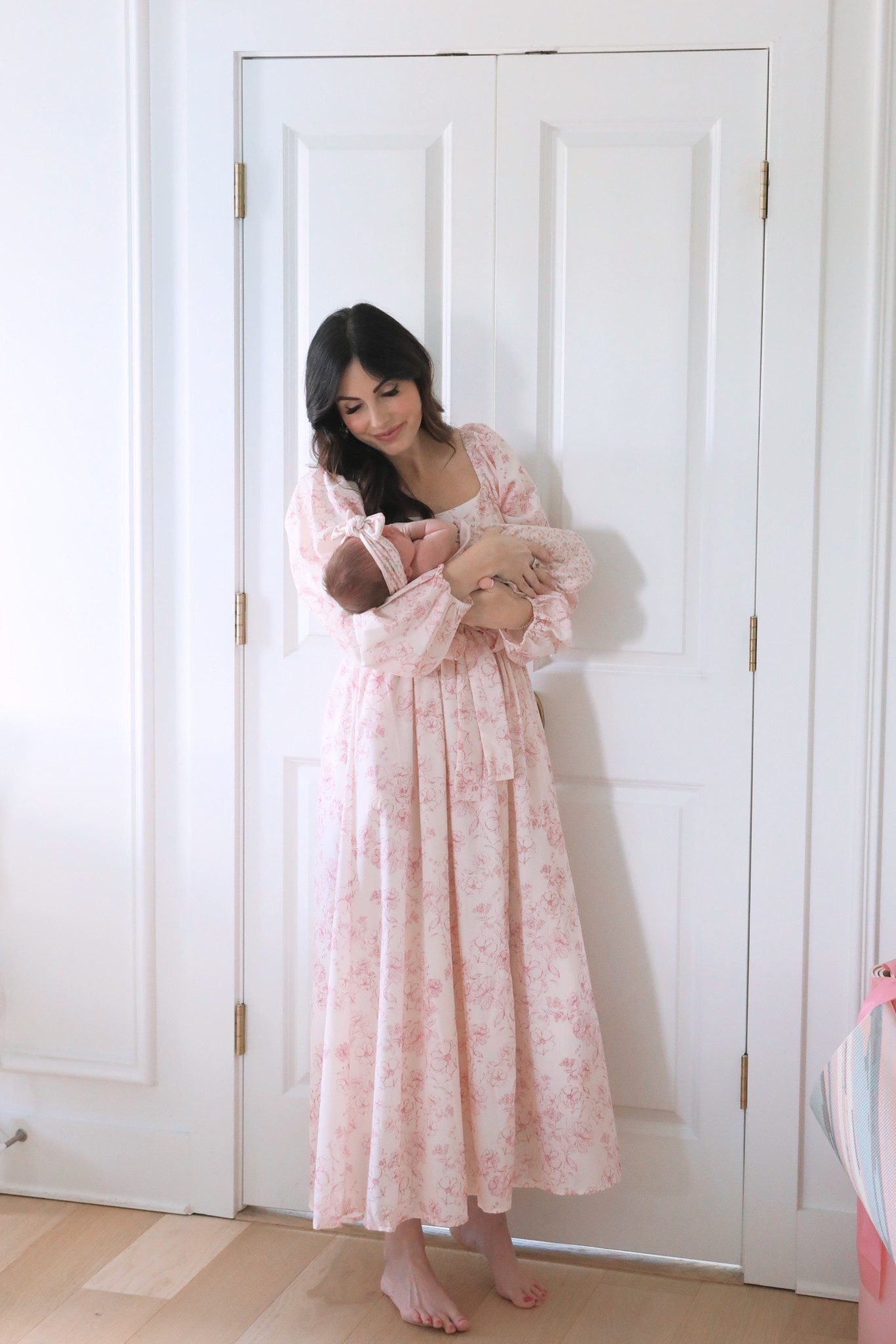 The most beautiful pink toile summer dress under $100 that’s made with hidden zippers at the bust to be able to nurse/pump  #LTKSummerEdit 

#LTKBump #LTKBaby