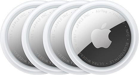 Apple AirTag (2nd Generation) - 4 Pack: Tracker for Keychain, Wallet, and More; Locator with Soun... | Amazon (US)