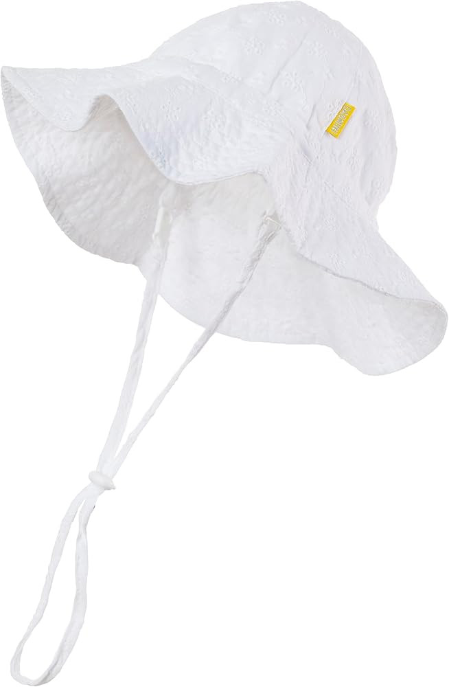 Baby Girls Sun Hat Cute Flower Toddler Summer Outdoor Infant Beach Wide Brim Flowers and tie dye | Amazon (US)