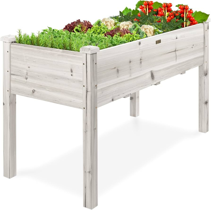 Best Choice Products 48x24x30in Raised Garden Bed, Elevated Wood Planter Box Stand for Backyard, ... | Amazon (US)