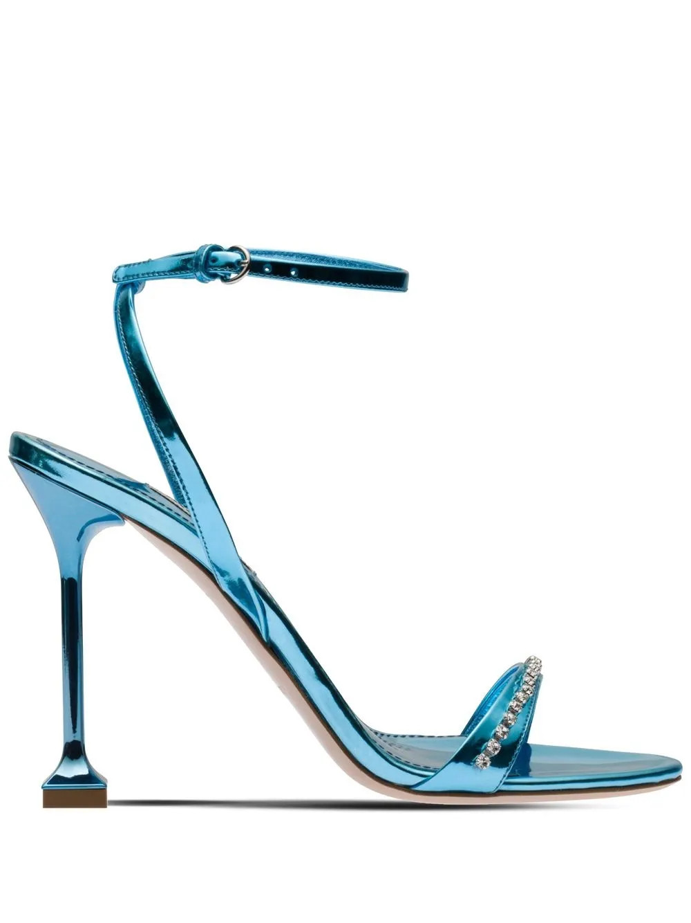 metallic-effect heeled sandals | Farfetch Global