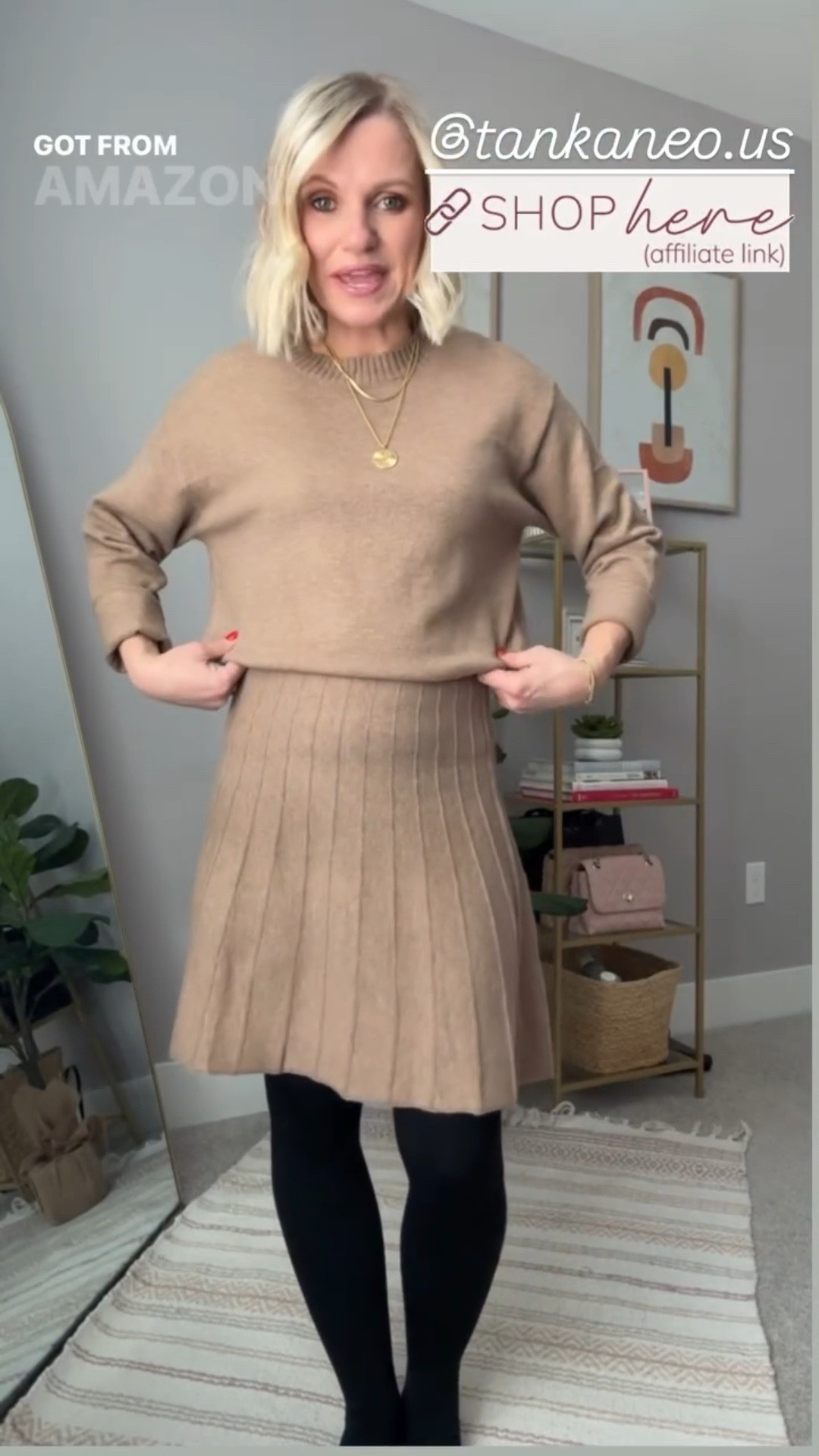Love this @amazon sweater skirt set! I’m wearing a small! 

#LTKOver40 #LTKSeasonal #LTKPetite