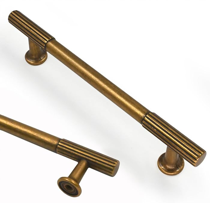 Asidrama 6 Pack 5 inch Antique Brass Kitchen Cabinet Handles | Amazon (US)