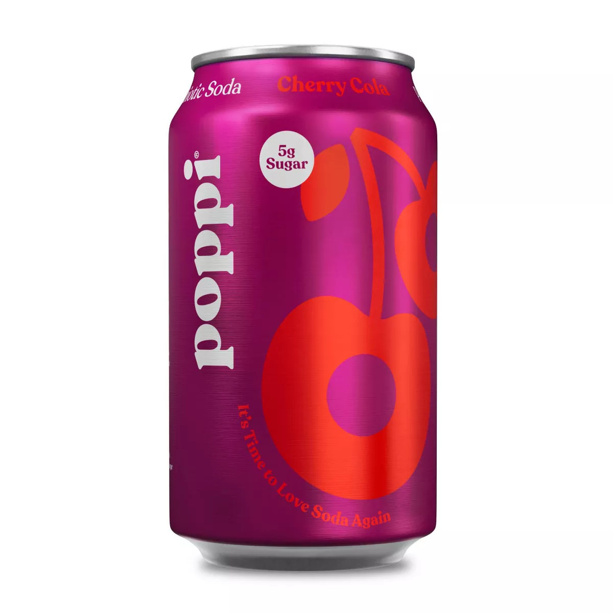 Poppi Cherry Cola Prebiotic Soda - 12 fl oz Can | Target