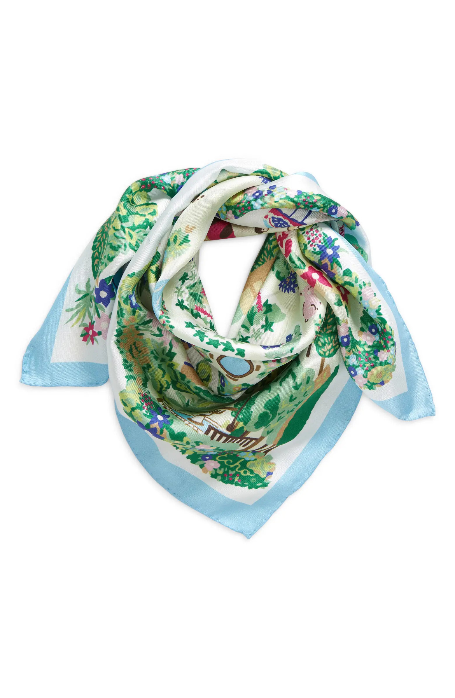 Echo Garden Map Silk Bandana | Nordstrom | Nordstrom