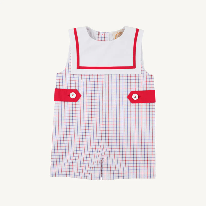 Towne's Top Sail Jon Jon - Lake Powell Plaid with Worth Avenue White | The Beaufort Bonnet Company