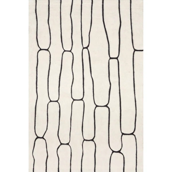 Abstract New Zealand Wool Area Rug | Wayfair North America