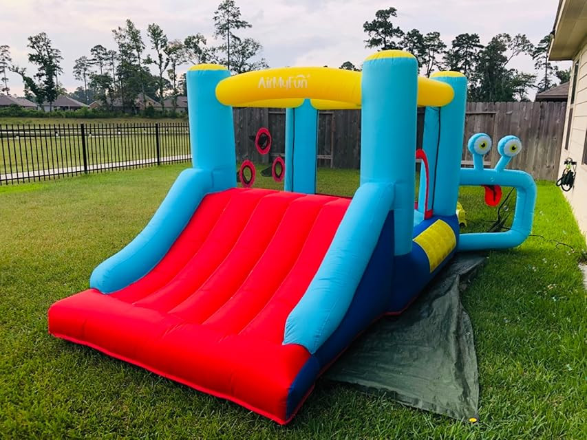 AirMyFun Bounce House, Inflatable Bouncer Jumping House with Blower, Kids Party Theme Bouncy Castle, | Amazon (US)