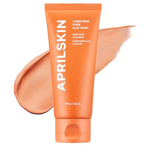 APRILSKIN Carrotene IPMP 3-Min Quick Dry Pore Caring Clay Mask | Kaolin & Zinc PCA | Reduces Pores & Sebum | Cooling Effect | Vegan | Gentle Exfoliation | Korean Skin Care | 100g 3.52 oz. | Amazon (US)