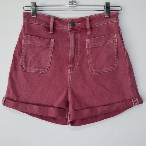 Lee ‘Stevie’ RRP $110 Red Denim High Waist Shorts | eBay AU