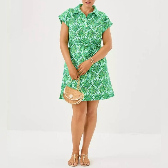 Brand New Lilly Pulitzer Emersyn Dress
 Kitts Green Crossgrain Shady Babe | Poshmark