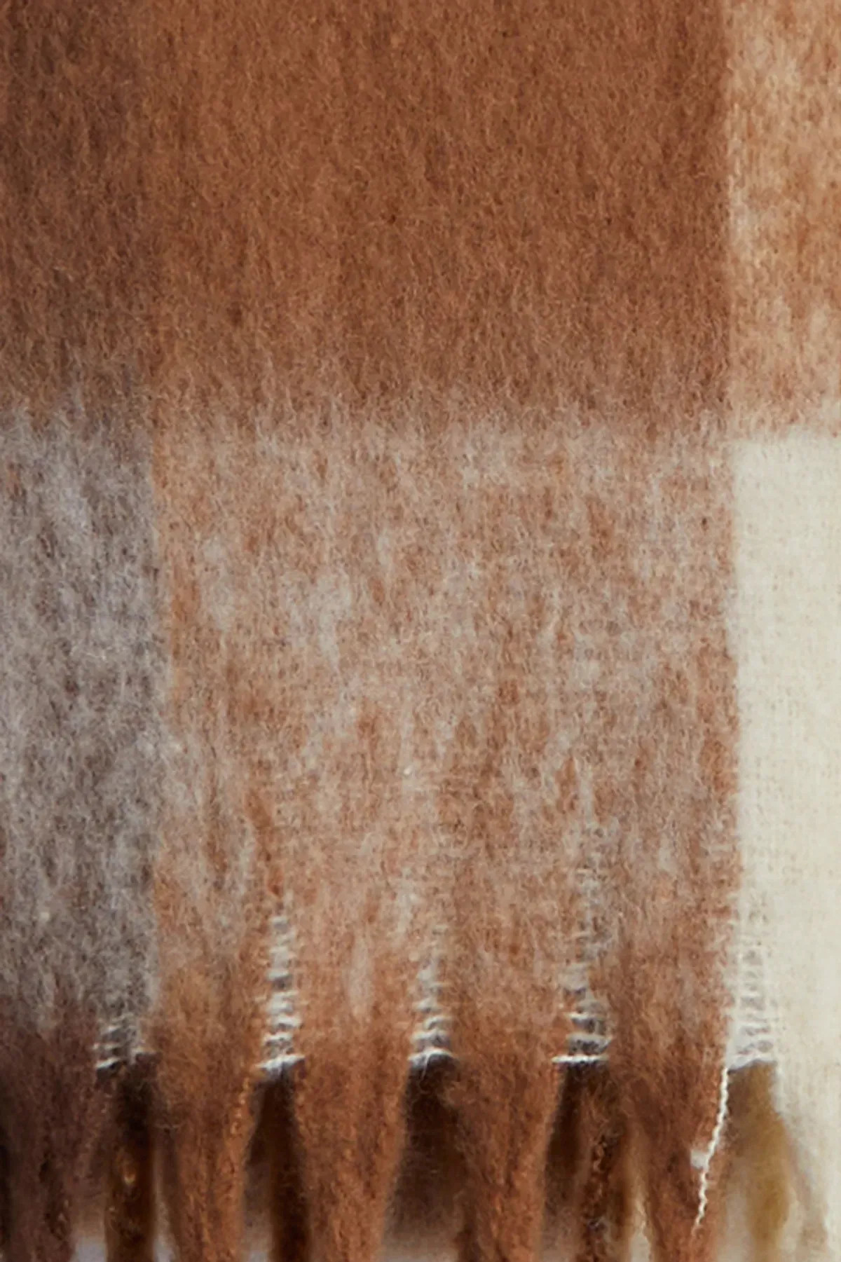 PATTERNED SCARF WITH TASSELS | OAK + FORT