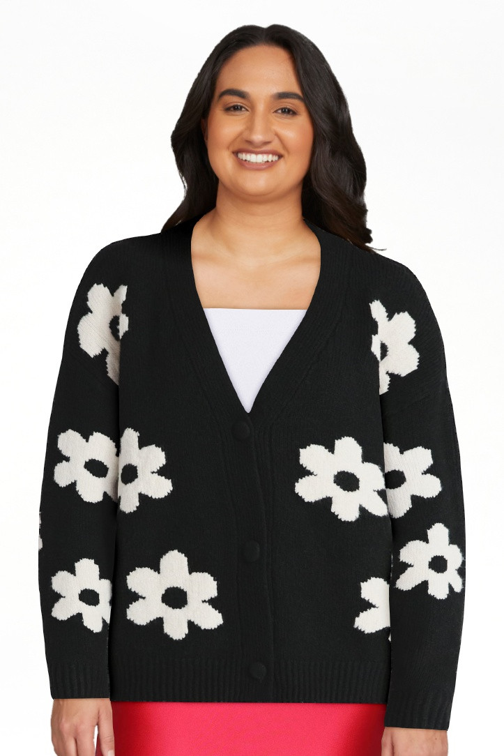 No Boundaries Button-Front Cardigan, Women's | Walmart (US)