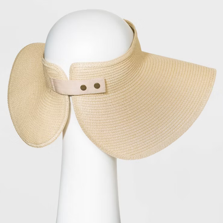 Women's Packable Straw Visor Hat - Shade & Shore™ | Target