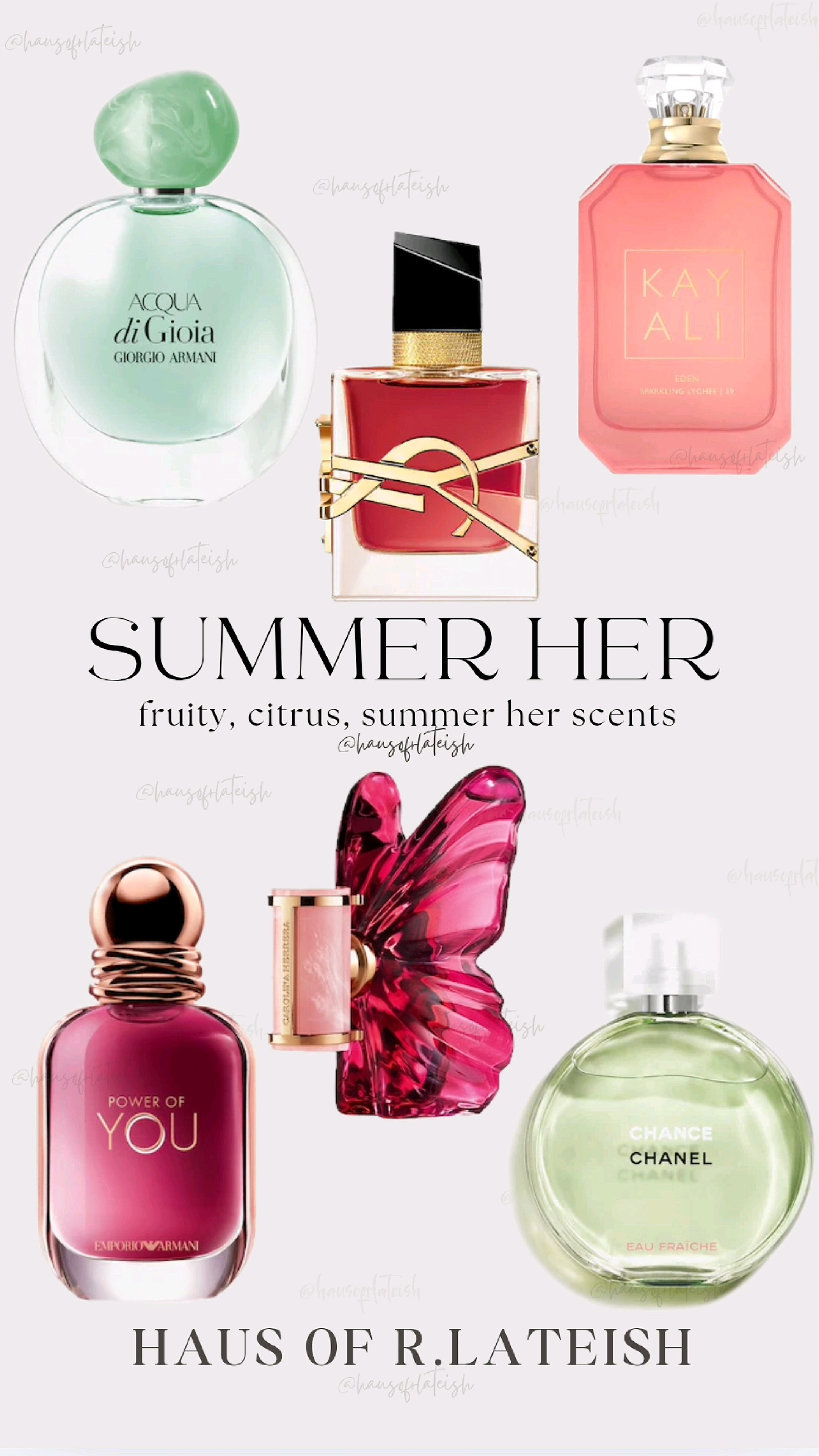 POV: You just found your signature summer scent ☀️🍋✨ From juicy fruity picks to fresh, clean citrus vibes, these perfumes will have everyone asking, "What are you wearing?" 🤍 Featuring: Acqua di Gioia, YSL Libre Berry Crush, Emporio Armani Stronger With You/Power of You, La Bomba, Kayali Sparkling Lychee & Chanel Chance. Save this for your next perfume haul! 🌸🍑🍋  #LTK #LTKBeauty #SummerPerfumes #PerfumeTok #FragranceFinds #CleanGirl #SummerEssentials 

#LTKselfcare #LTKU #LTKSaleAlert