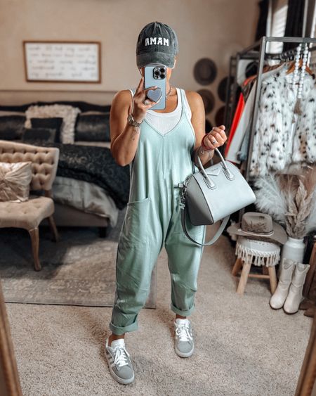 OOTD—comfy in one of my fave Amazon finds ever! This jumpsuit is on SALE for just $25 right now and comes in a lot of color options. I now own it in two, and think I might add another! 

#LTKitbag #LTKfindsunder50 #LTKsalealert