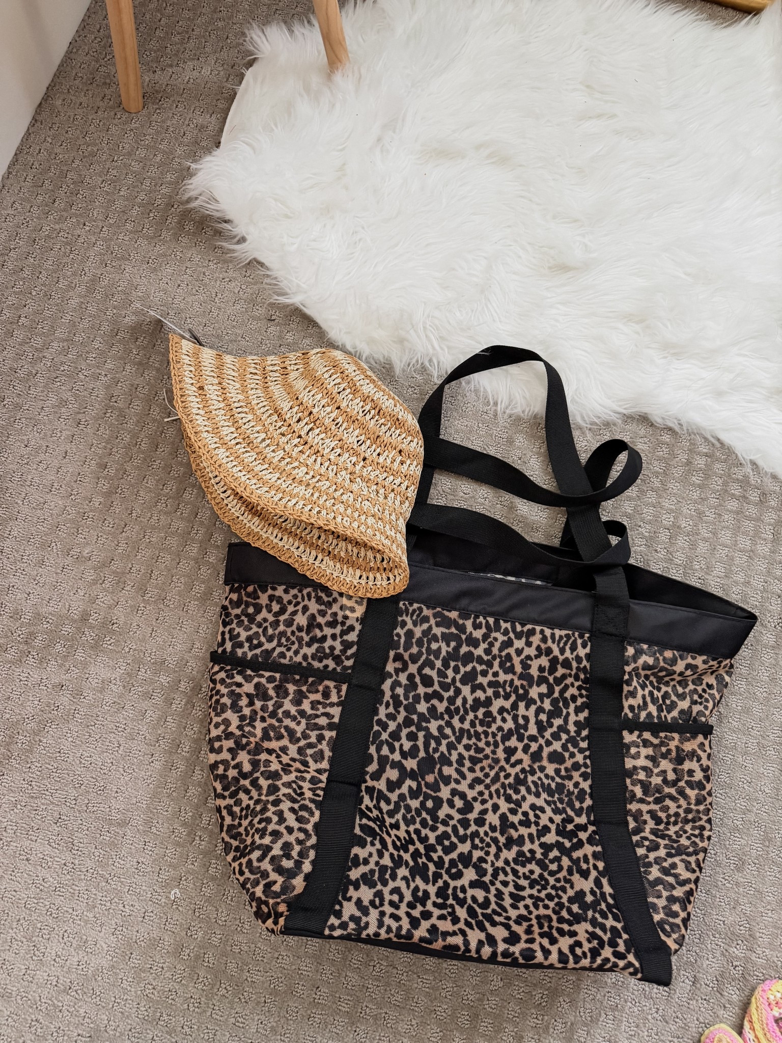 Beach bag and hat under $20! 

#LTKSeasonal #LTKTravel #LTKSwim