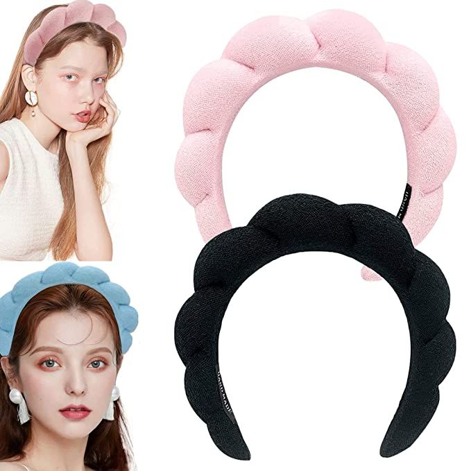 XSHYE Spa Headband for Women Girls Makeup Headband Sponge Terry Towel Cloth Fabric Headband for W... | Amazon (US)